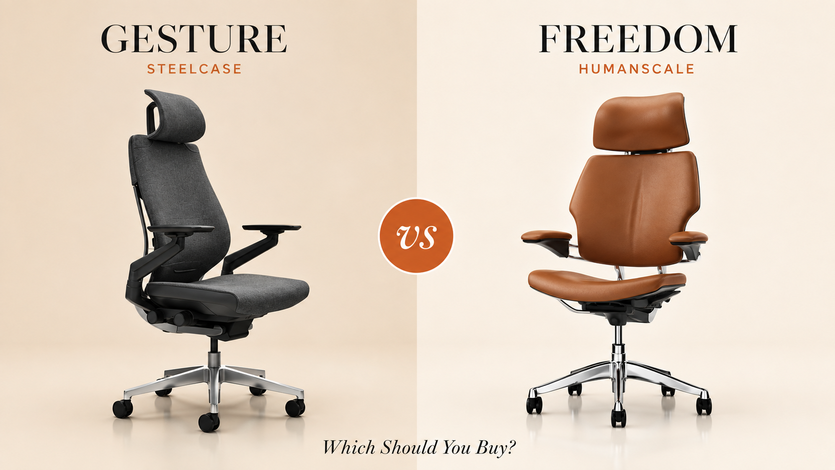 Humanscale Freedom vs Steelcase Gesture: Which Should You Buy?