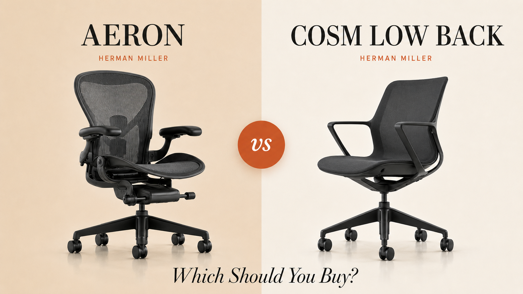 Herman Miller Aeron vs Herman Miller Cosm Low Back: Which Should You Buy?