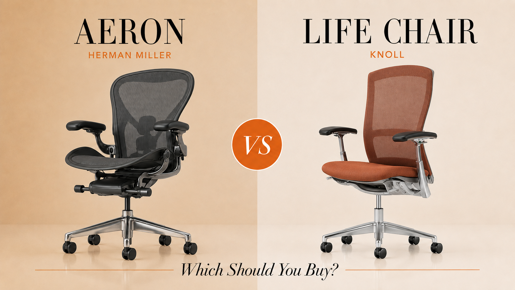 Herman Miller Aeron vs Knoll Life Chair: Which Should You Buy?