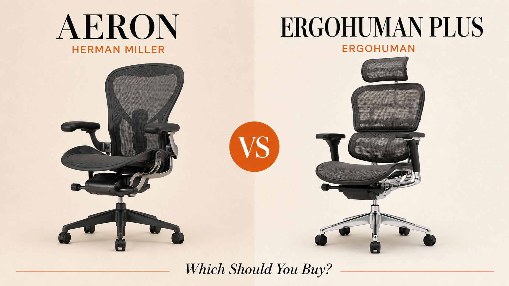 Herman Miller Aeron vs Ergohuman Plus: Which Should You Buy?