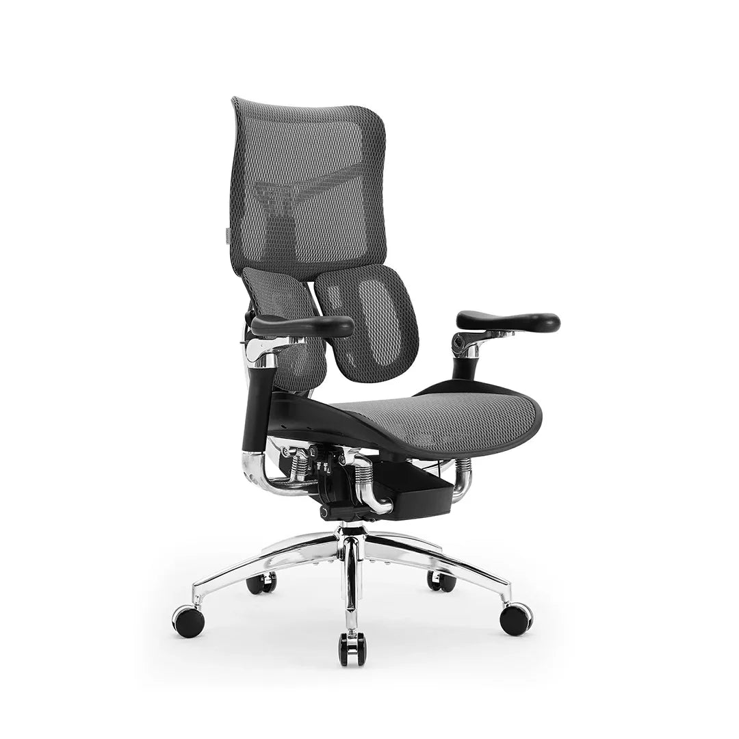 SIHOO Doro S300 ergonomic office chair (black), three-quarter view